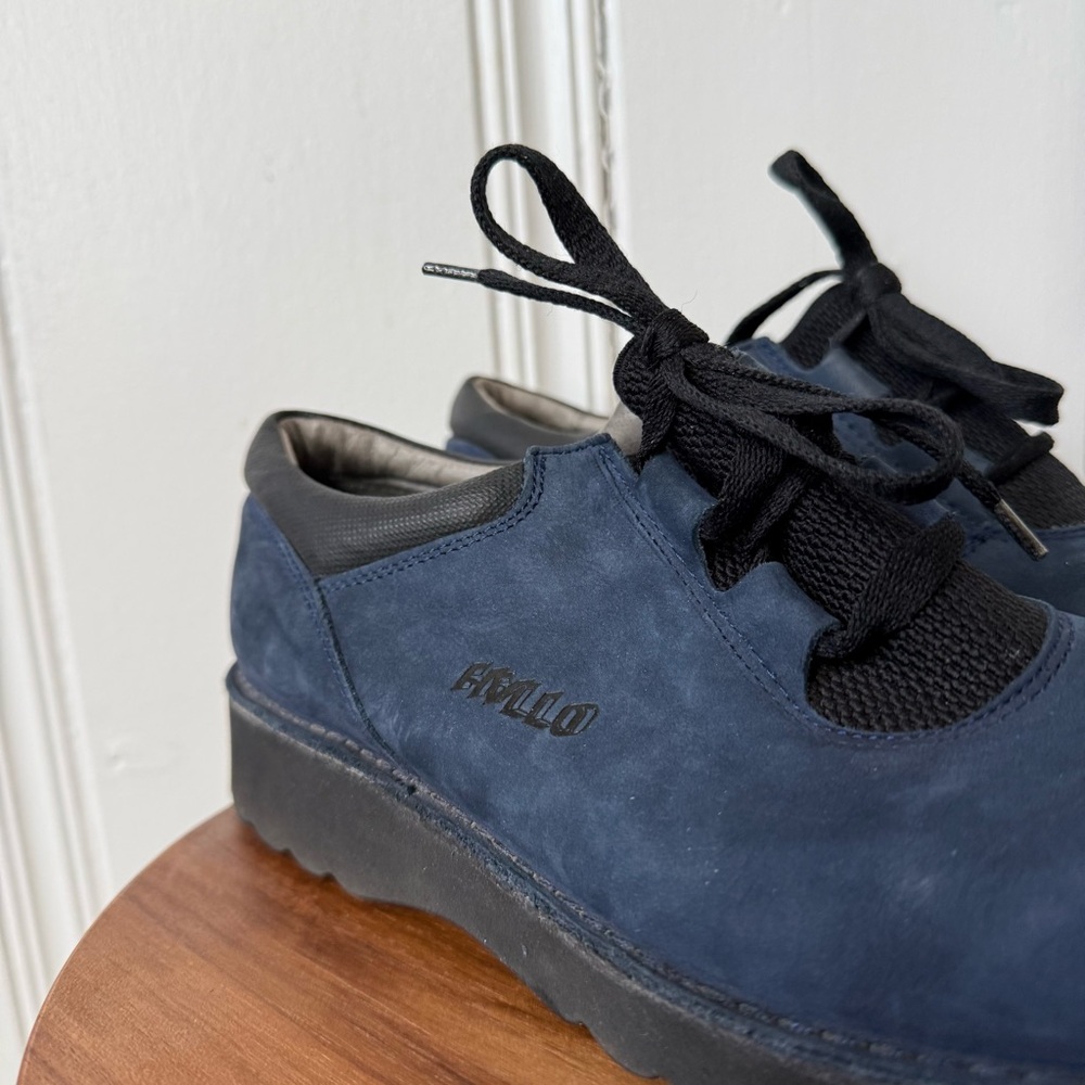 Ricosta Blue Suede Leather Lifestyle Sneakers Size 9.5 Women’s View 4